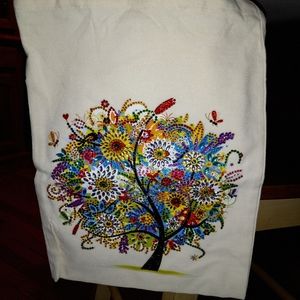 Completed Crystal Art Tote Bag